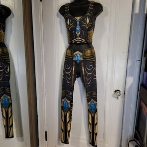 Poprageous 2 piece warrior mage sorcerer activewear set large